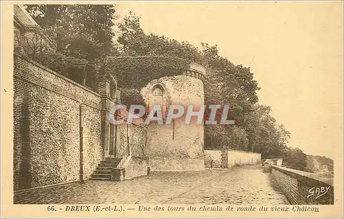 Ansichtskarte AK Dreux une des tours du Chemin de Ronde du Vieux Chateau