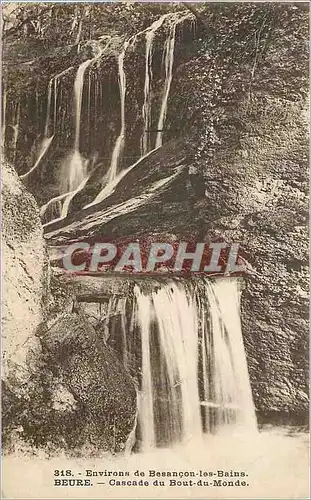 Cartes postales Environs de Besancon les Bains Beure Cascade du Bout du Monde
