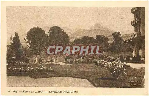 Cartes postales Evian Les Bains Terrasse du Royal Hotel