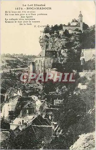 Cartes postales Le Lot Illustre 1472 Rocamadour
