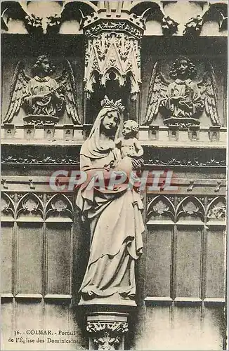 Cartes postales Colmar Portail de L'Eglise Dominicaine