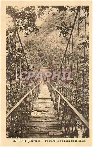 Cartes postales Bort (Correze) Passerelle au Saut de la Saule