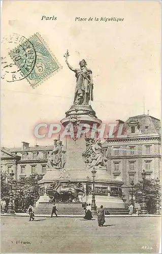 Cartes postales Paris Place de la Republique