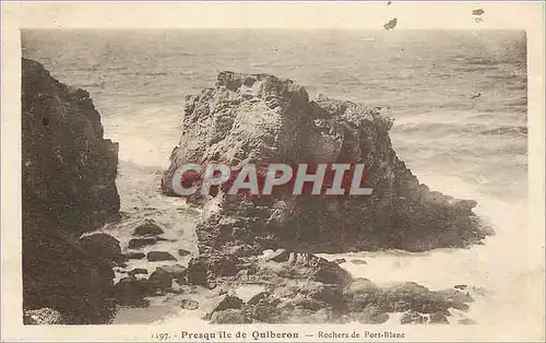 Ansichtskarte AK Presqu'Ile de Quiberon Rochers de Port Blanc