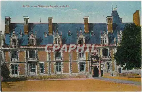 Cartes postales Blois Le Chateau Facade Louis XII