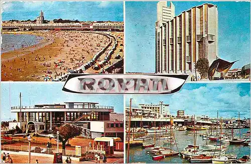 Moderne Karte Royan Plage et Font de Mer Le Casino