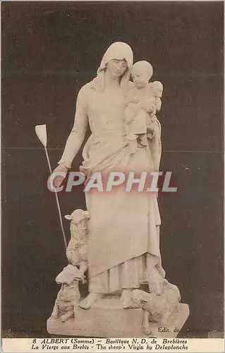 Cartes postales Albert (Somme) Basilique N D de Brebieres La Vierge aux Brebis