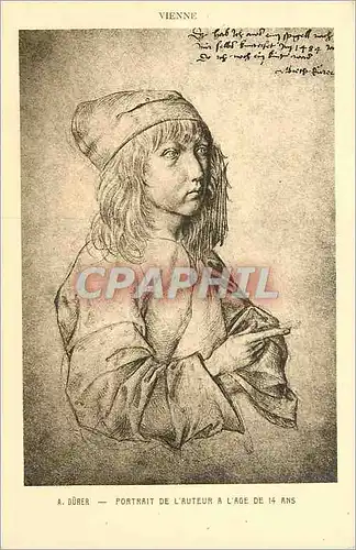 Cartes postales A Durer Portrait de l'Auteur a l'Age de 14 ans