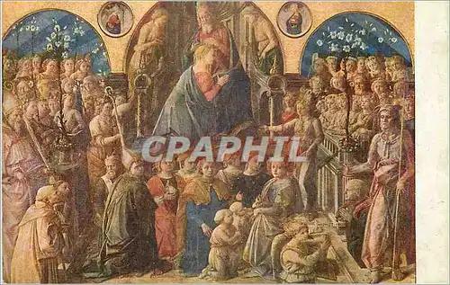 Ansichtskarte AK Filippo Lippi L'Incoronazione della Vergine Firenze Galleria Degli Uffizi