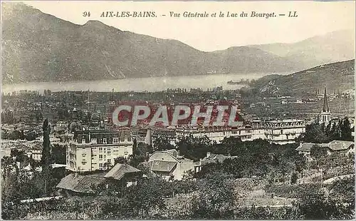 Cartes postales Aix les Bains Vue Generale et Le Lac du Bourget LL