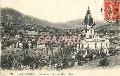 Cartes postales Aix les Bains Chateau de la Roche du Roi LL