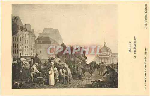 Cartes postales Boilly Le Demenagement Ville de Paris Musee Cognaco Jay