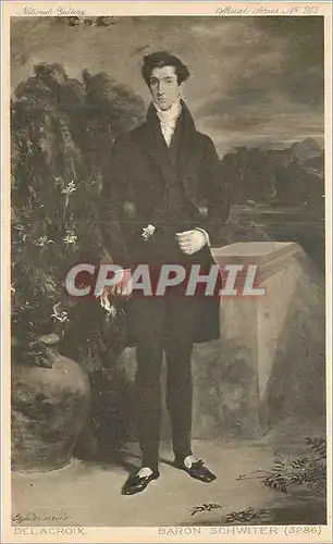 Cartes postales Delacroix Baron Schwiter (3286)