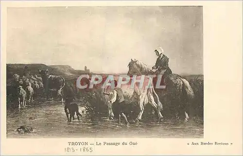 Cartes postales Troyon Le Passage du Gue (1813 1865)