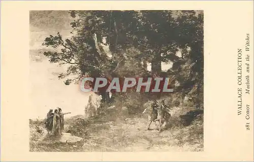 Cartes postales Wallace Collection Corot Macbeth and the Witches
