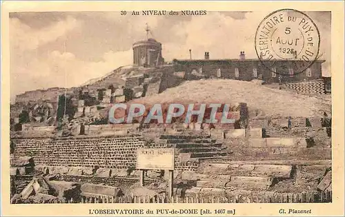 Cartes postales L'Observatoire du Puy de Dome (Alt 1467 m) Au niveau des Nuages