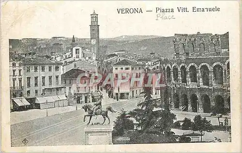 Cartes postales Verona Piazza Vitt Emanuele