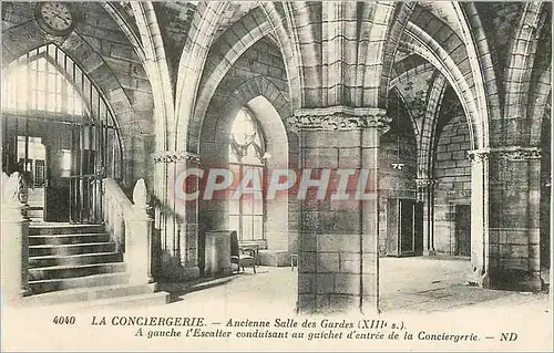 Ansichtskarte AK La Conciergerie Ancienne Salle des Gardes (XIIIe S) Paris