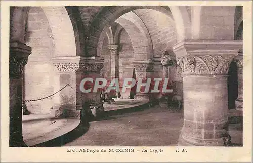 Cartes postales Abbaye de St Denis Le Crypte
