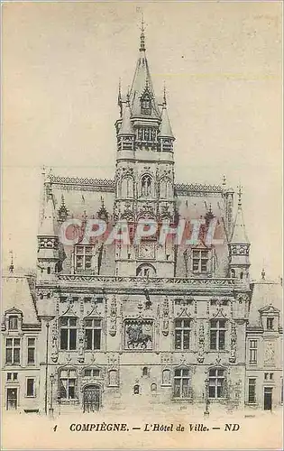 Cartes postales moderne Compiegne L'Hotel de Ville ND