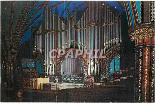Moderne Karte Montreal Quebec Orgues Eglise Notre Dame Orgue