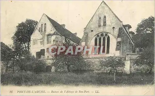 Cartes postales Pont de L'Arche Ruines de l'Abbaye de Bon Port LL