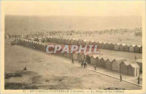 Ansichtskarte AK Riva Bella Ouistraham (Calvados) La Plage et Les Cabines