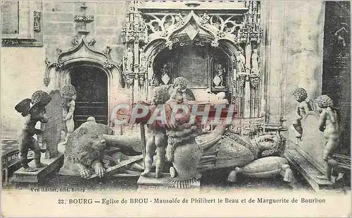 Ansichtskarte AK Bourg Eglise de Brou Mausolee de Philibert le Beau et de Marguerite de Bourbon