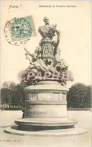 Cartes postales Paris Monument de Francis Garnier