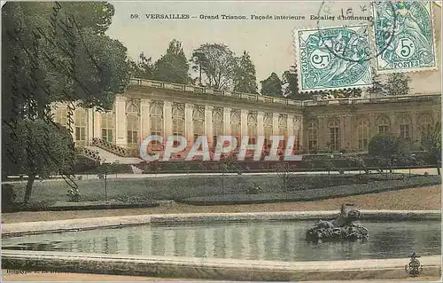 Cartes postales Versailles Grand Trianon Facade interieure Escalier d'honneur