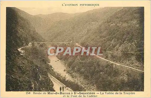 Ansichtskarte AK L'Aveyron Pittoresque Route de Mur de Barrez a Ste Genevieve
