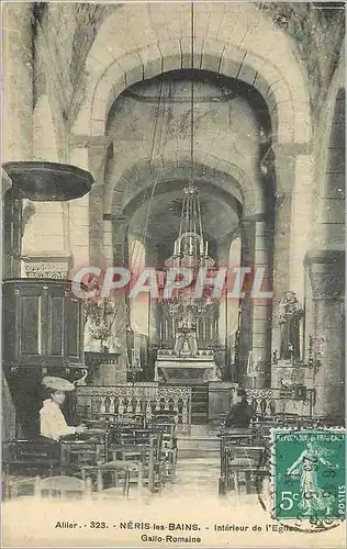 Ansichtskarte AK Allier 323 Neris les Bains Interieur de l'Eglise Gallo Romaine