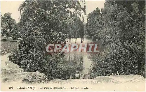 Ansichtskarte AK Paris (XIVe) Le Parc de Montsouris Le Lac LL