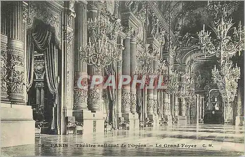 Cartes postales Paris Theatre National de l'Opera Le Grand Foyer