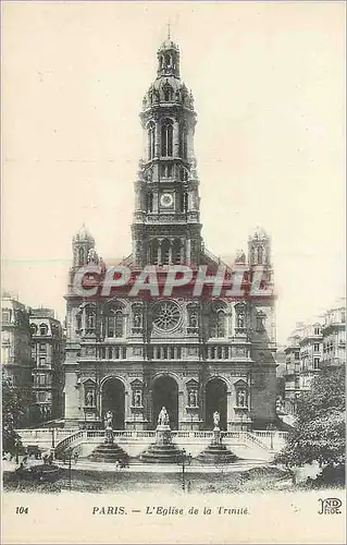 Cartes postales Paris l'Eglise de la Trinite