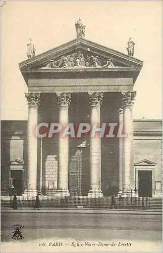 Cartes postales Paris Eglise Notre Dame de Lorette