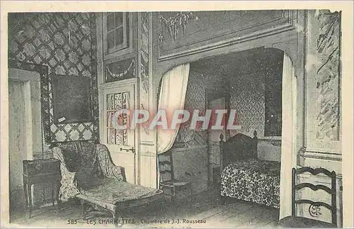 Cartes postales Les charmettes Chambre de J J Rousseau