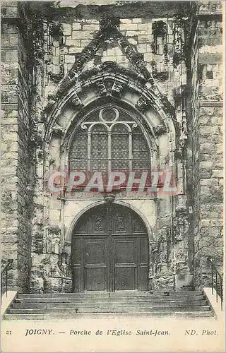 Cartes postales Joigny Porche de L'Eglise Saint Jean
