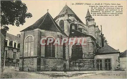 Ansichtskarte AK Joigny (Yonne) Abside de l'Eglise Saint Jean