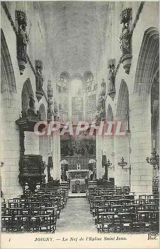 Cartes postales Joigny La Nef de l'Eglise Saint Jean