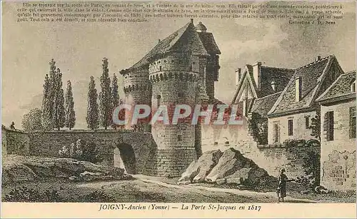 Ansichtskarte AK Joigny Ancien (Yonne) La Porte St Jacques en 1817