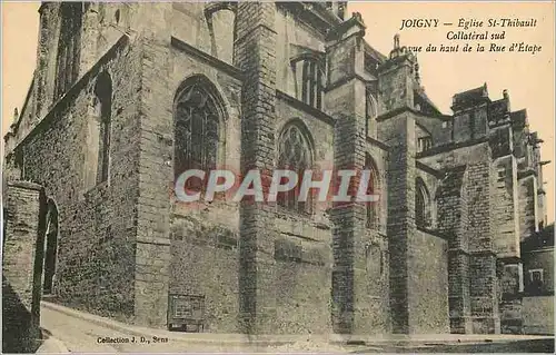 Cartes postales Joigny Eglise St Thibault Collateral Sud Vue du Haut de la Rue d'Etape