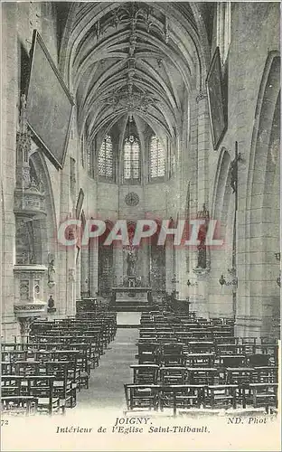 Cartes postales Joigny Interieur de l'Eglise Saint Thibault