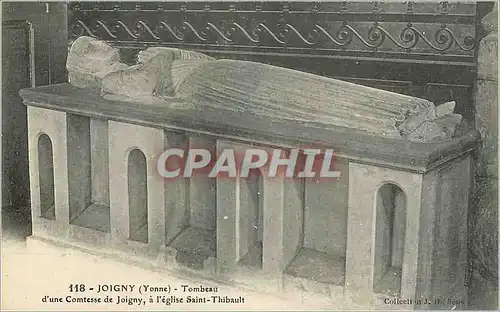 Cartes postales Joigny (Yonne) Tombeau d'une Comtesse de Joigny a l'Eglise St Thibault