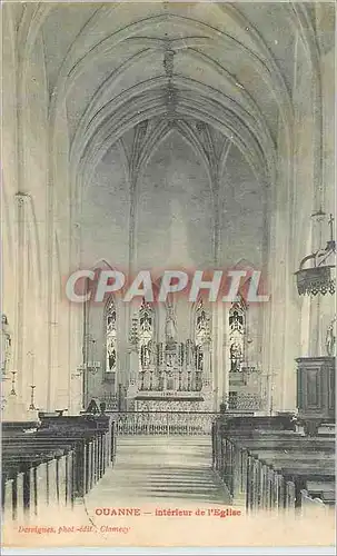 Cartes postales Ouanne Interieur de l'Eglise
