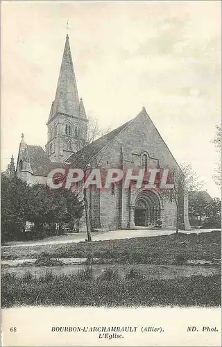 Cartes postales Bourbon L'Archambault (Allier) L'Eglise