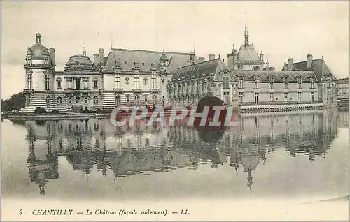 Cartes postales Chantilly Le Chateau (Facade Sud Ouest) LL