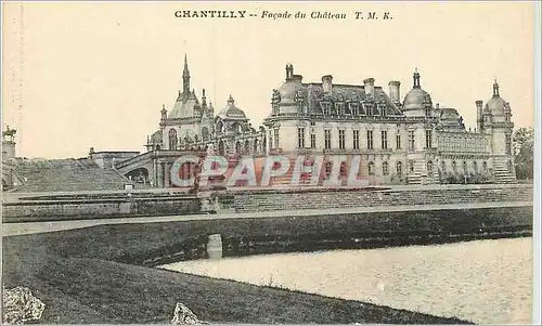 Cartes postales Chantilly Facade du Chateau TMR