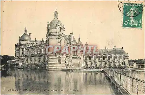 Cartes postales Chateau de Chantilly Cote Nord Ouesst