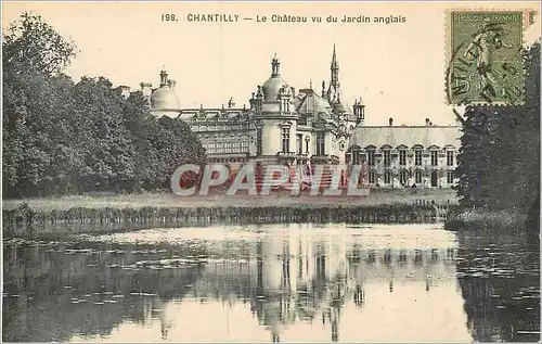 Ansichtskarte AK Chantilly Le Chateau vu du Jardin Anglais